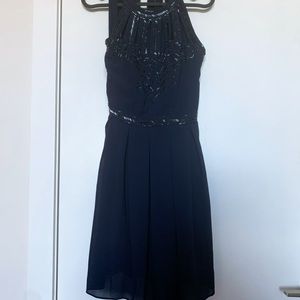 Navy Beaded Dress